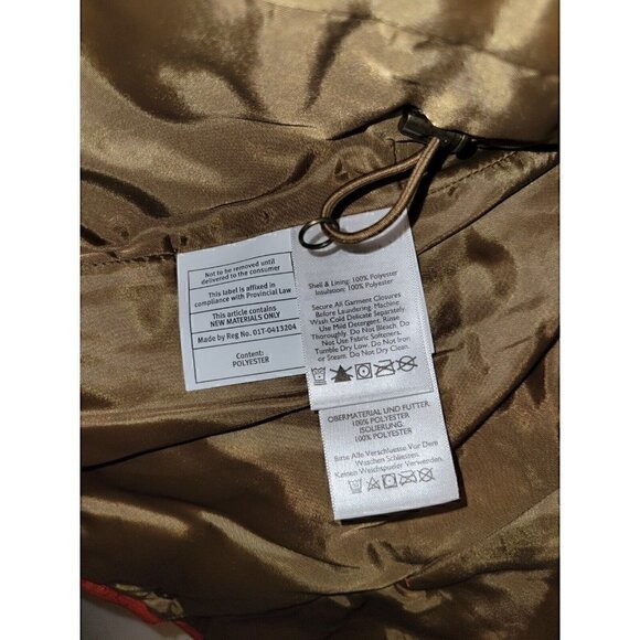 Red Quilted Vest Eddie Bauer Snap Front Lightweight Women's Size Small - Picture 6 of 6